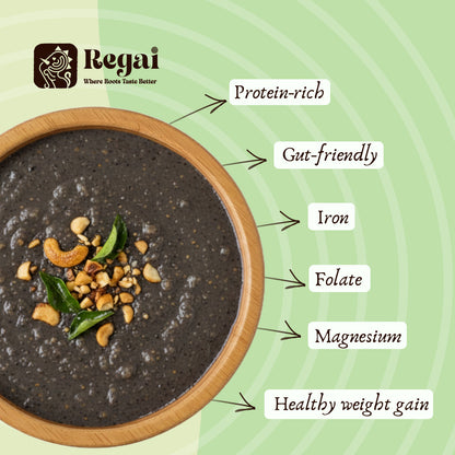 Black Urud Dal Porridge